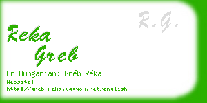 reka greb business card